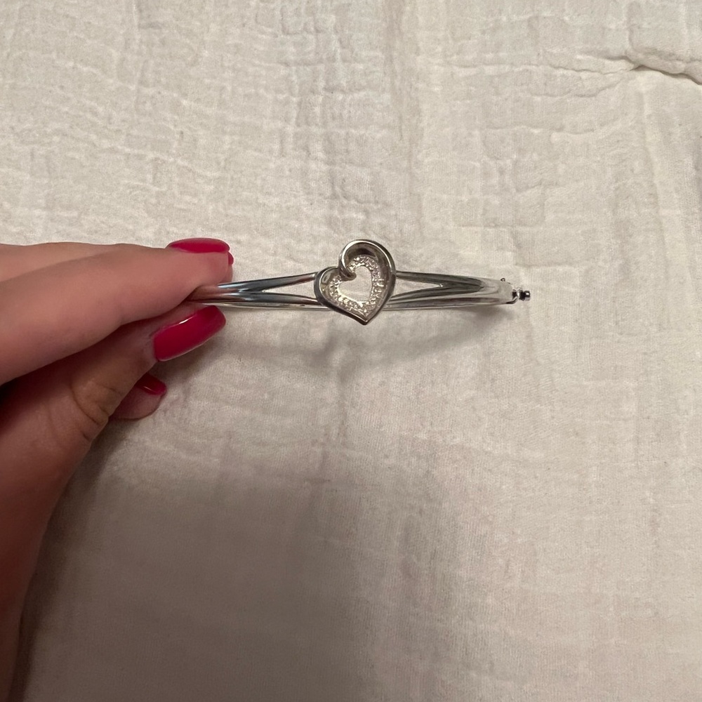 Sterling silver tennis bracelet